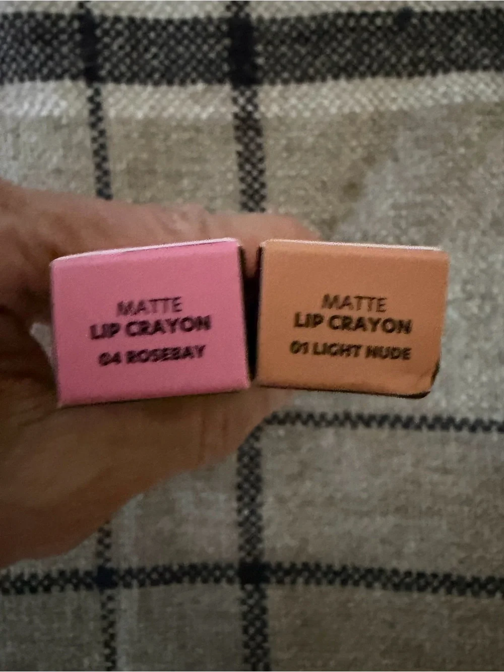 L.O.C.K Matte Lip Crayon - Pink & Peach